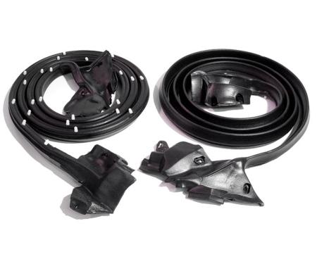 Metro Moulded Parts 1973-1977 Pontiac / Buick / Oldsmobile / Chevrolet Molded Door Seals with Clips. for 2-Door Hardtops LM 12-Y