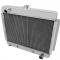 Champion Cooling 1966-1967 Chevrolet Chevy II 2 Row All Aluminum Radiator Made With Aircraft Grade Aluminum EC6267