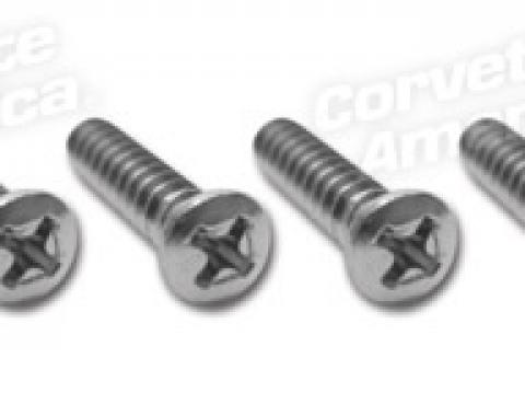 Corvette Seat Bumper Screws, 4 Piece Set, 1963-1967