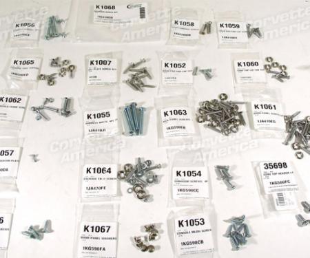 Corvette Interior Screw Kit, 1961-1962