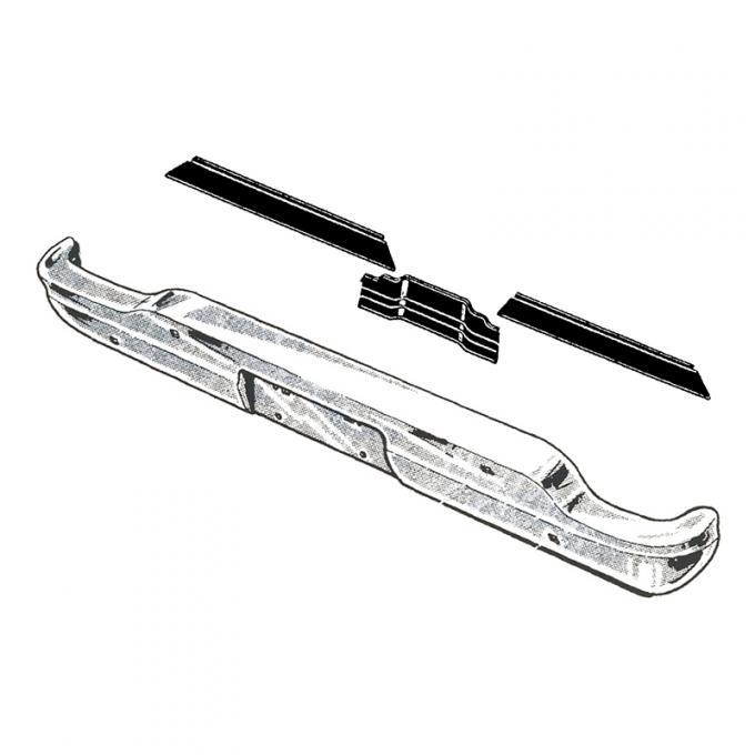 Dennis Carpenter Bumper Seal - 1960-65 Ford Car C0DZ-17808-S