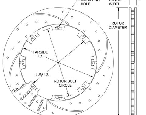 Wilwood Brakes SRP Drilled Performance Rotor 160-7103