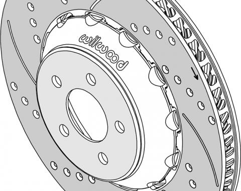 Wilwood Brakes SRP Rotor & Lug Drive Hat Assembly 165-15442