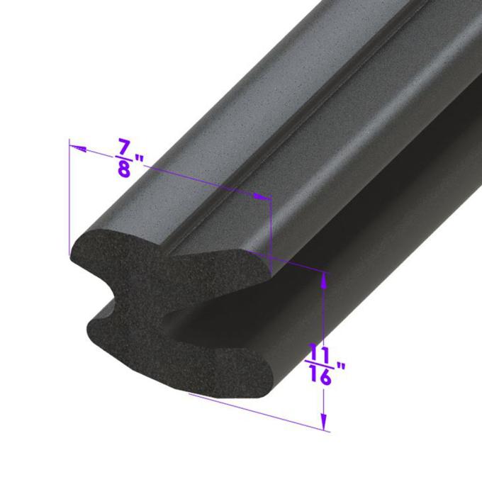 Metro Moulded Parts Trunk Seal. Fits Upper Edge and Sides of Gutter LP 43