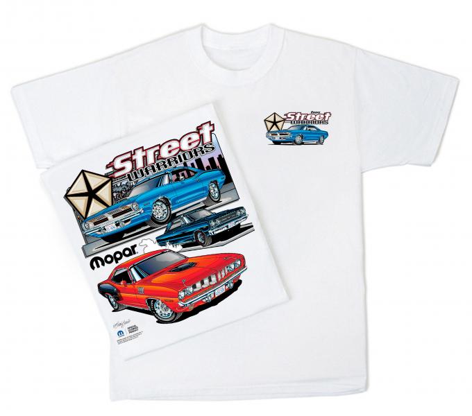 Mopar White T-Shirt, Street Warrior