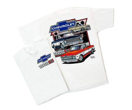 Chevy Truck White T-Shirt, '67-'72