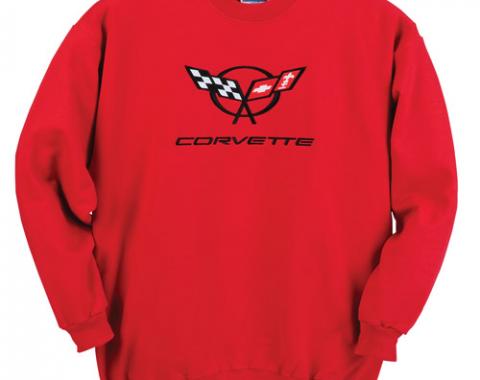 Sweatshirt, Red C5 Crew
