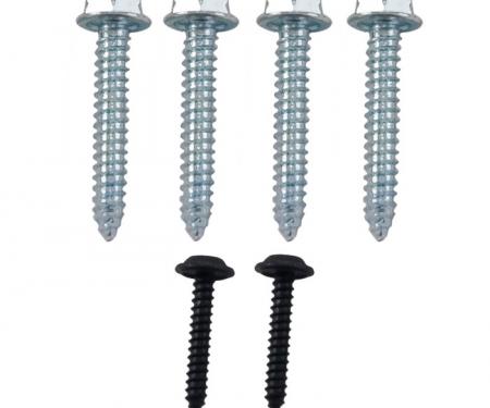 Pony Enterprises 1981-1996 Mustang Armrest to Door Hardware Screws Kit 6pc 1203