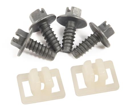 Pony Enterprises 1979-2004 Mustang OEM Front License Plate Mounting Screws Hardware Kit 999