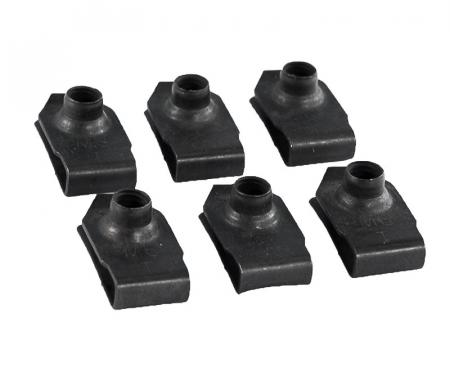 Pony Enterprises 1986-1993 Mustang Inner Fender Nuts 6pc - Allows Interior Bolts to Thread On 1147