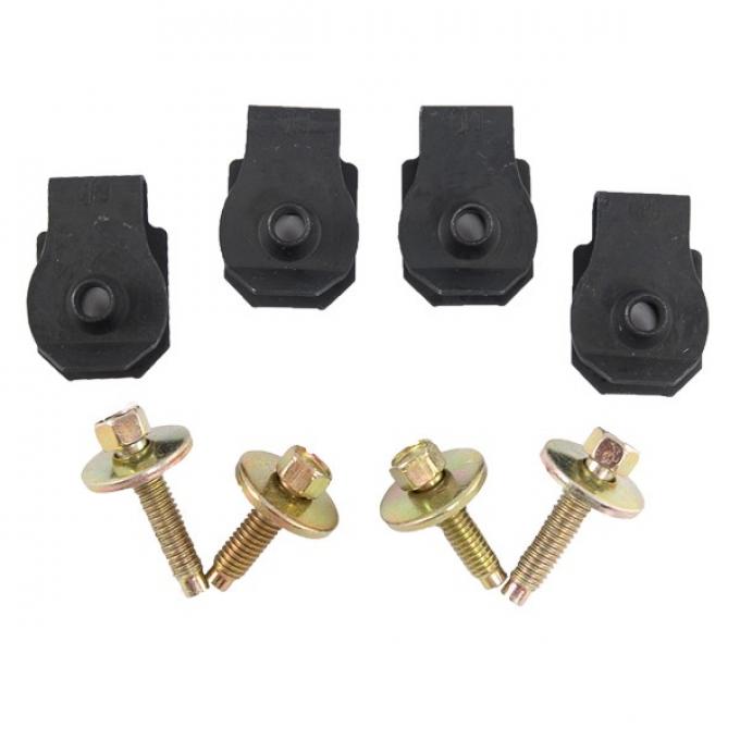 Pony Enterprises 79-93 Mustang Reinforcement Panel Headlamp Hardware Kit 1088