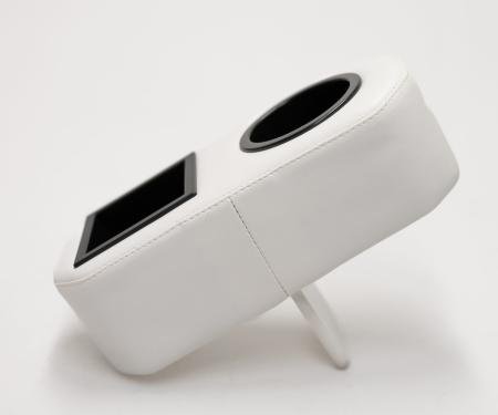 Classic Consoles The Thirsty Fin &trade; Dual 1 drink holder with storage tray, horizontal TFDH1D1T