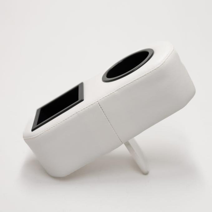 Classic Consoles The Thirsty Fin &trade; Dual 1 drink holder with storage tray, horizontal TFDH1D1T