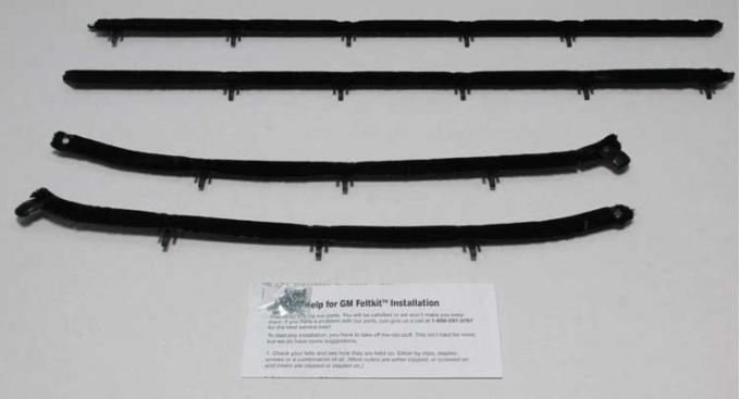 Montco Inc / Repops Window Felts, Outer (4pcs), 68 Chevelle Coupe R-CH179A