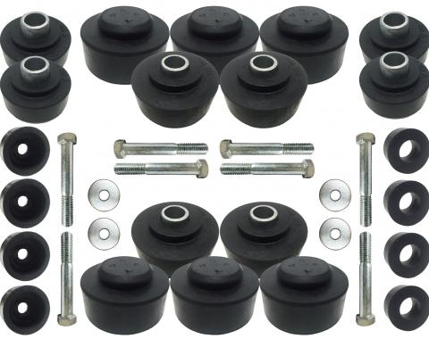 Auto Pro USA 1967-1968 Chevrolet Impala Body Mount Kit, Includes All Mounting Bushings, Convertible BM1006