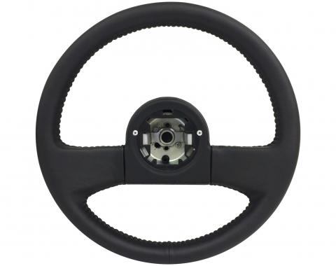 Auto Pro USA 1984-1989 Chevrolet Corvette VSW Steering Wheel OE Series, Black Leather, 14 in. Diameter ST1029BLK