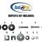 Auto Pro USA 1964-1967 Chevrolet Corvette Body Mount Bushing Set, Includes All Hardware, OE Number 3842914 BM1015
