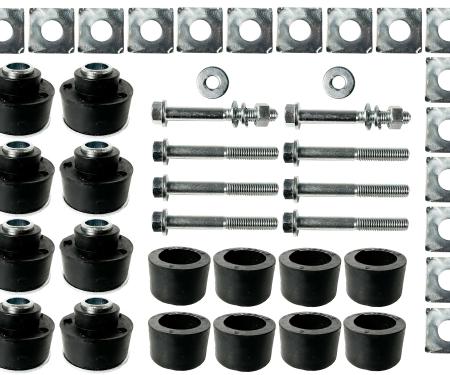 Auto Pro USA 1973-1982 Chevrolet Corvette Body Mount Bushing Set, Includes All Mounting Bushings, OE Number 334756/334755 BM1001