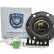 Auto Pro USA 1978-1991 Ford Bronco VSW S6 Sport Leather Steering Wheel Kit, Incl. 14 in. Dia. Steering Wheel, 6-Bolt Kit 70 mm ST3060B-10B-49BLK