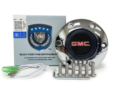 Auto Pro USA VSW 6-Bolt Steering Wheel Horn Button STE1014CHR