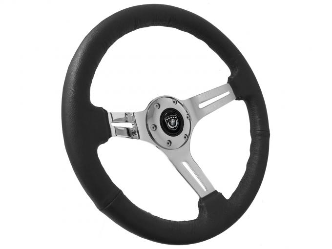 Auto Pro USA VSW Steering Wheel S6 Sport Leather ST3012BLK