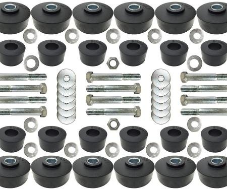 Auto Pro USA 1960-1964 Chevrolet Impala Body Mount Bushing And Hardware Set, Includes All Mounting Bushings, 40 Piece Hardware Set BM1012KIT