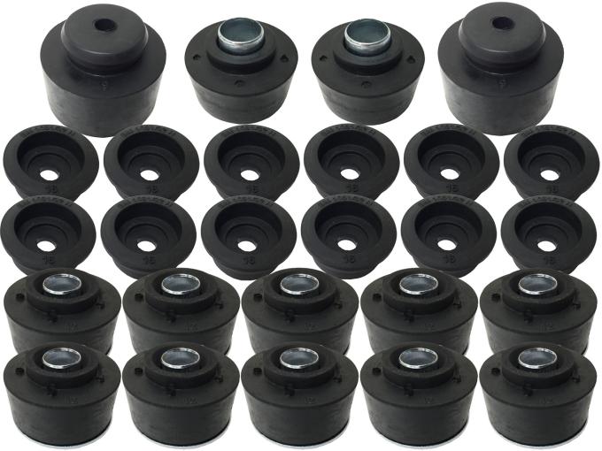 Auto Pro USA Body Mount Bushing Set, Includes All Mounting Bushings, 26 Piece BM1033
