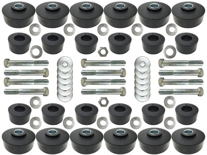 Auto Pro USA 1960-1964 Chevrolet Impala Body Mount Bushing And Hardware Set, Includes All Mounting Bushings, 40 Piece Hardware Set BM1012KIT