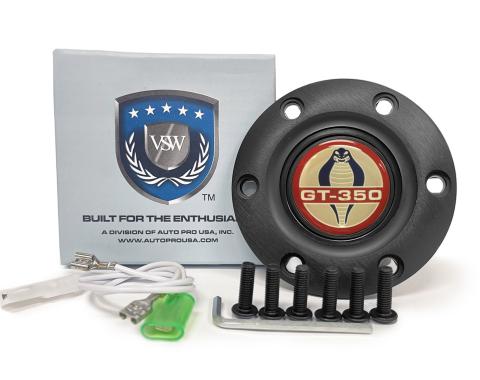 Auto Pro USA VSW 6-Bolt Steering Wheel Horn Button STE1003BLK