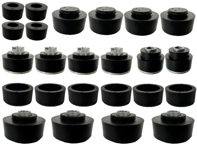 Auto Pro USA 1969-1970 Chevrolet Impala Body Mount Bushing Set, Includes All Mounting Bushings, Convertible Models Only BM1008
