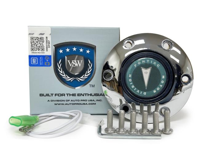 Auto Pro USA VSW 6-Bolt Steering Wheel Horn Button STE1020CHR