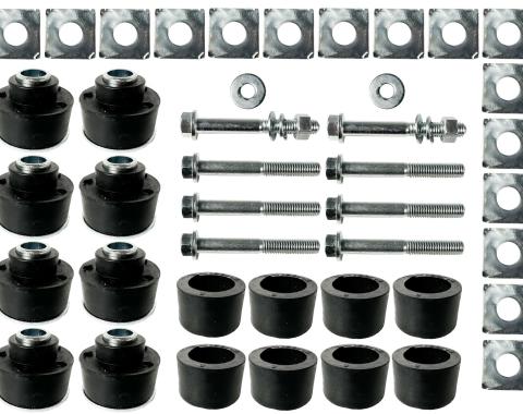 Auto Pro USA 1973-1982 Chevrolet Corvette Body Mount Bushing Set, Includes All Mounting Bushings, OE Number 334756/334755 BM1001