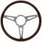 Auto Pro USA VSW S9 Classic Wood Espresso Stained Steering Wheel Kit, Incl. 15 in. Dia. Steering Wheel, Standard 9-Bolt Pattern Kit ST3053A-2S-1