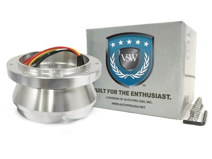 Auto Pro USA 1984-2004 Ford Mustang VSW 6-Bolt Hub Adapter, 9 Bolt, Silver STH1013SIL