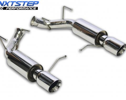 Auto Pro USA 2011-2014 Ford Mustang NXT Step Performance Exhaust System, Axle Back, 4 in. Dual Walled Polished Stainless Tips EX3036