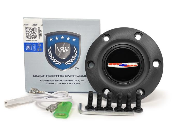Auto Pro USA VSW 6-Bolt Steering Wheel Horn Button STE1037BLK