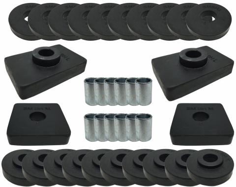 Auto Pro USA 1958 Chevrolet Impala Body Mount Kit, Includes All Mounting Bushings BM1010