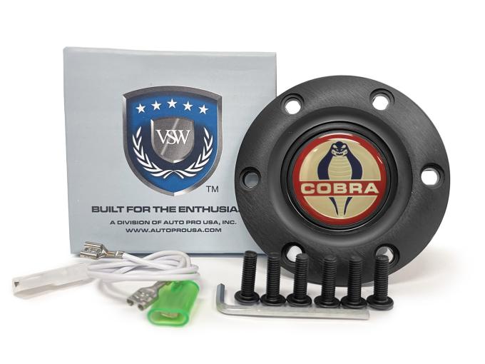 Auto Pro USA VSW 6-Bolt Steering Wheel Horn Button STE1005BLK