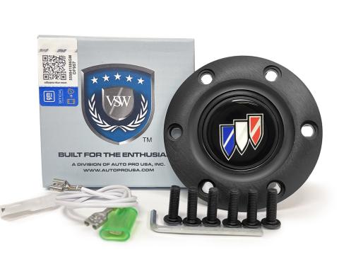 Auto Pro USA VSW 6-Bolt Steering Wheel Horn Button STE1010BLK