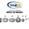 Auto Pro USA 1968-1972 Chevrolet Corvette Body Mount Bushing Set, Includes All Hardware, OE Number 3973886 BM1017