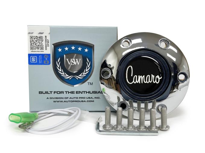 Auto Pro USA VSW 6-Bolt Steering Wheel Horn Button STE1009CHR