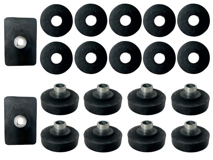 Auto Pro USA 1959 Chevrolet Impala Body Mount Bushing Set, Includes All Mounting Bushings BM1009