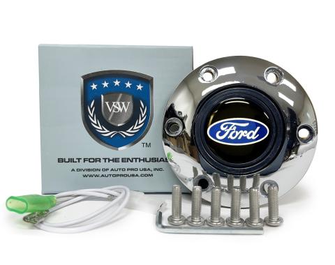 Auto Pro USA VSW 6-Bolt Steering Wheel Horn Button STE1001CHR