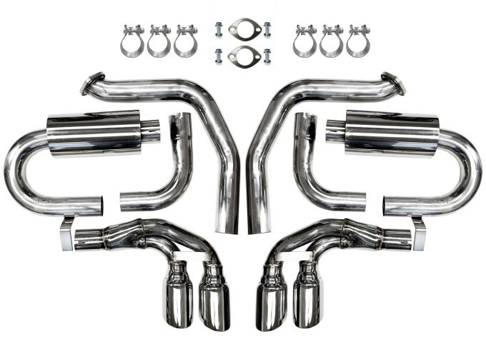 Auto Pro USA 1997-2004 Chevrolet Corvette NXT Step Performance Exhaust System, 3.5 in. Double Wall Design, 50 State Legal / California Emissions Compliant EX1002