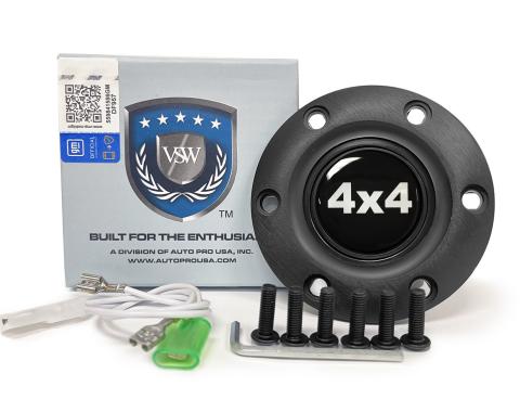 Auto Pro USA VSW 6-Bolt Steering Wheel Horn Button STE1017BLK