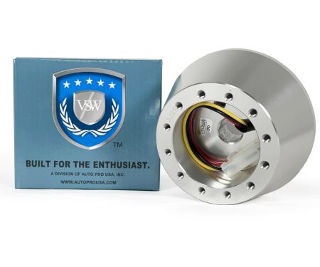 Auto Pro USA 1984-2004 Ford Mustang VSW 6-Bolt Hub Adapter, 6 Bolt, Silver STH1025SIL