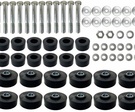 Auto Pro USA 1960-1964 Chevrolet Impala Body Mount Bushing And Hardware Set, Includes All Mounting Bushings, 40 Piece Hardware Set BM1012KIT