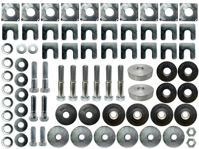 Auto Pro USA 1964-1967 Chevrolet Corvette Body Mount Bushing Set, Includes All Hardware, OE Number 3842913/3842914 BM1016