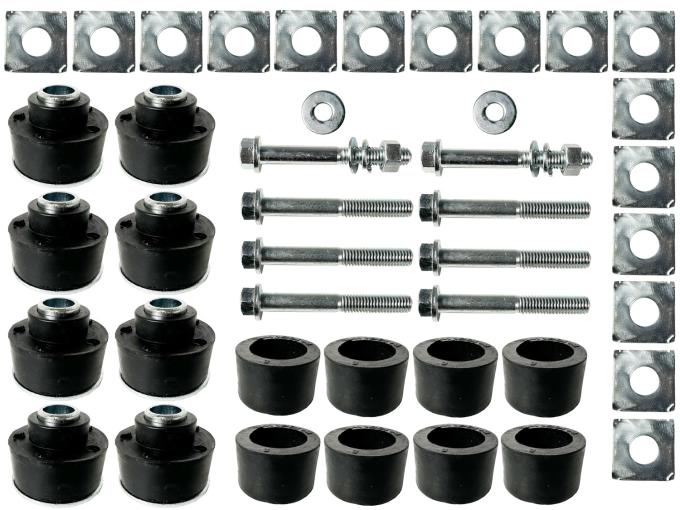 Auto Pro USA 1973-1982 Chevrolet Corvette Body Mount Bushing Set, Includes All Mounting Bushings, OE Number 334756/334755 BM1001