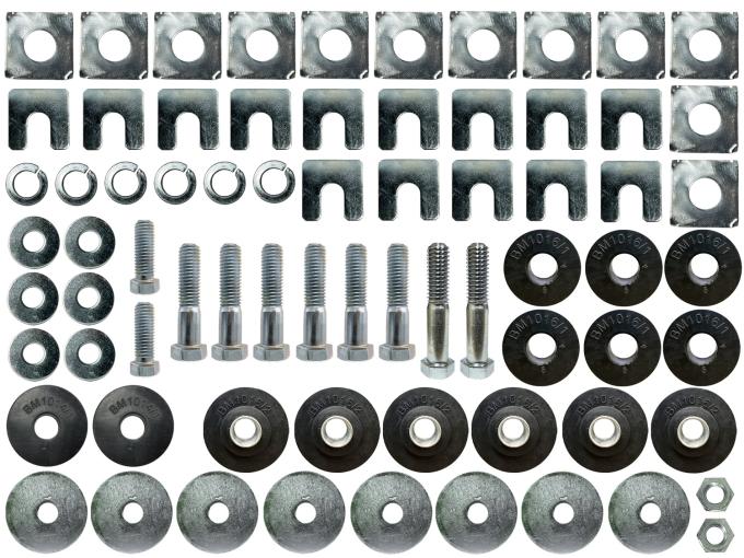 Auto Pro USA 1964-1967 Chevrolet Corvette Body Mount Bushing Set, Includes All Hardware, OE Number 3842914 BM1015